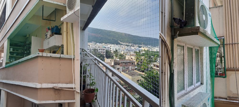 Pigeon Nets Installation